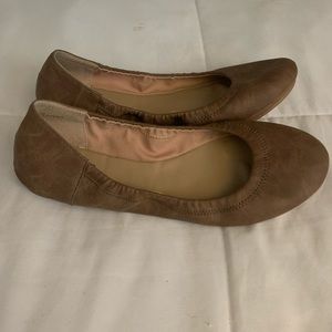 Brown ballet flats, size 7.5